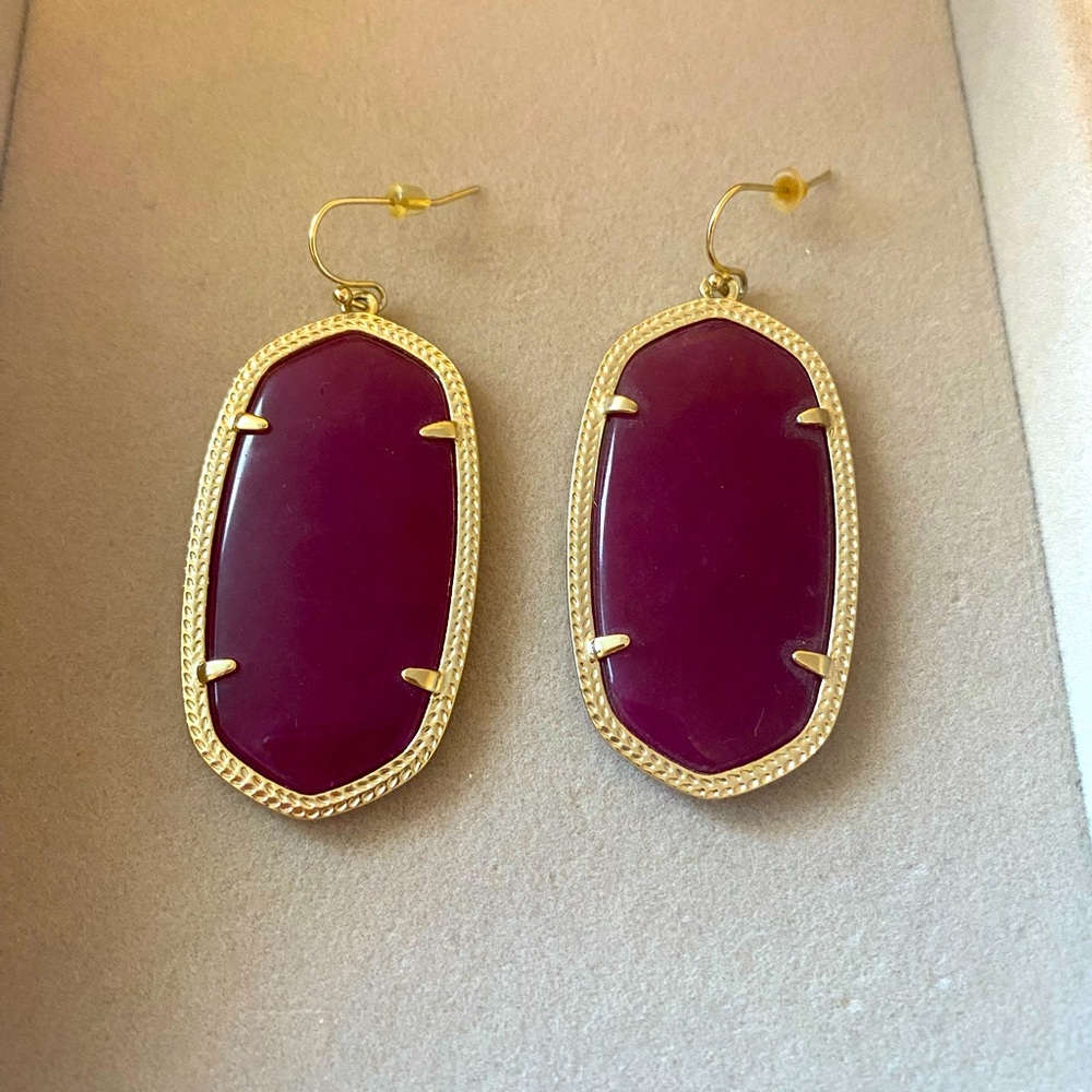 Maroon Danielle Kendra Scott Earrings